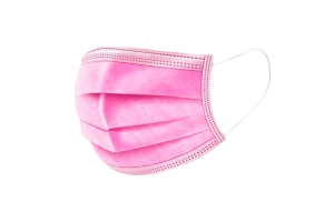 MONDMASKER 3-LAAGS MET ELASTIEK - ROZE 50 stuks