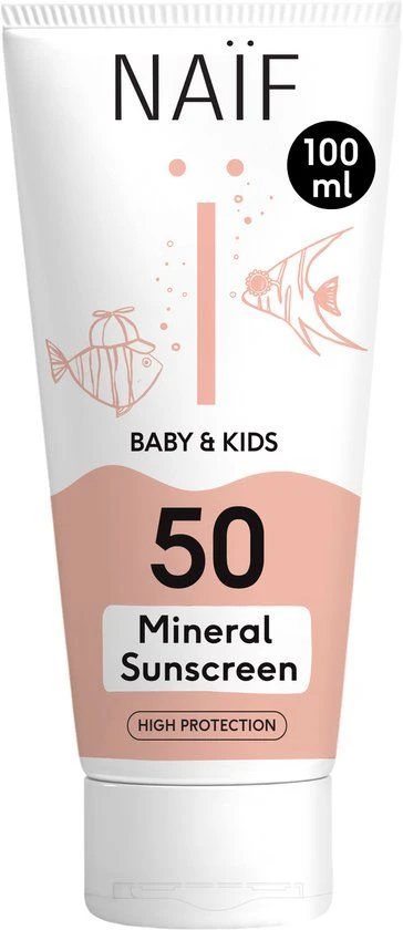 Naif Sunscreen SPF 50 baby en kids 100 ml